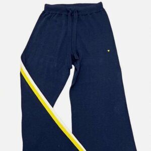 Kerri Rosenthal Wide Leg Cotton Cashmere Stripe Barb Lounge Pant M Anthropologie